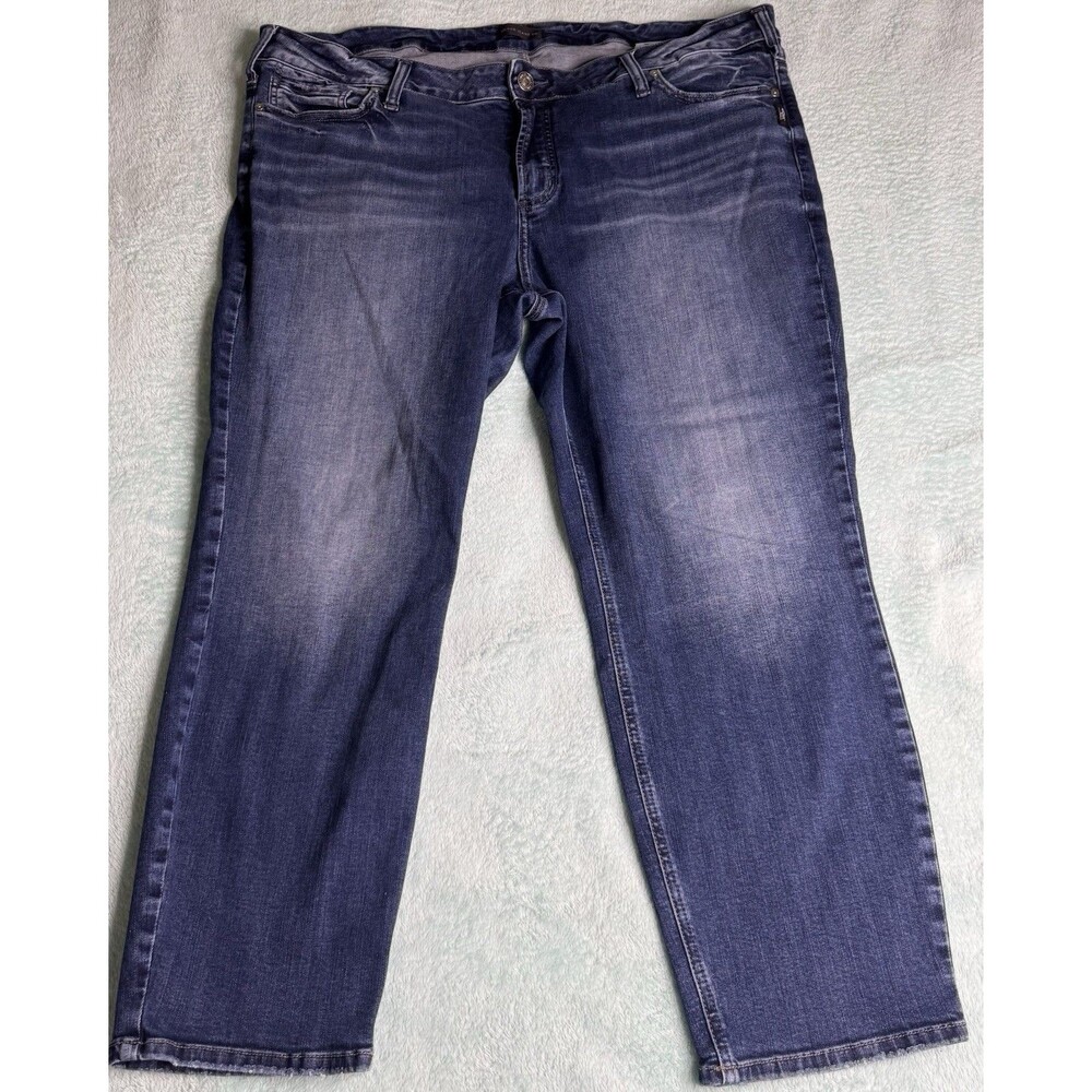 Silver Jeans Elyse Straight Crop Size 20 Womens